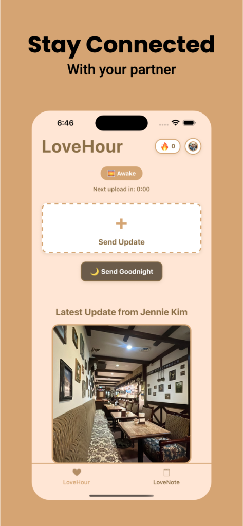 LoveHour App Interface